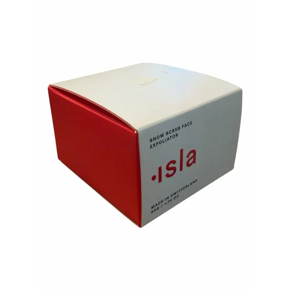ISLA Snow Scrub Face Exfoliator 1.76 oz w/Spatula Lux Skincare Switzerland NIB